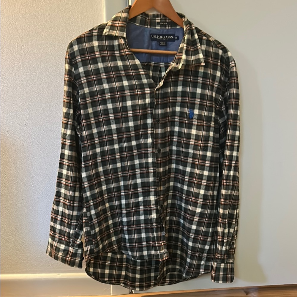U.S. Polo Assn. Plaid Stretch Shirt